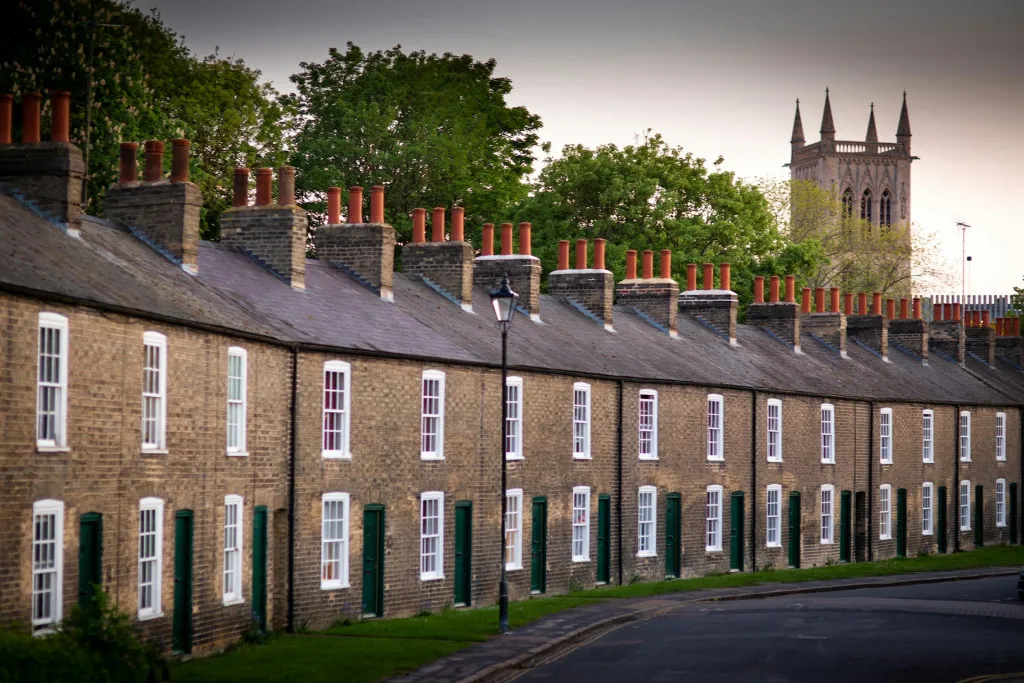 A row of homes ready for a leaflet campaign
